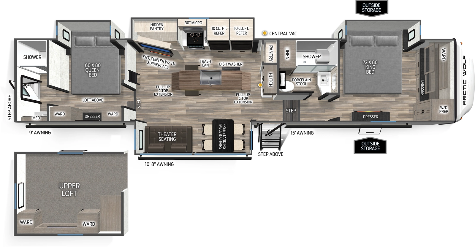 Arctic Wolf 38DST Floorplan